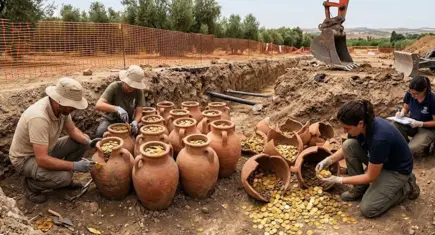 İş makinesinin kepçesine takılan hazine: 600 kilo altın bulundu!