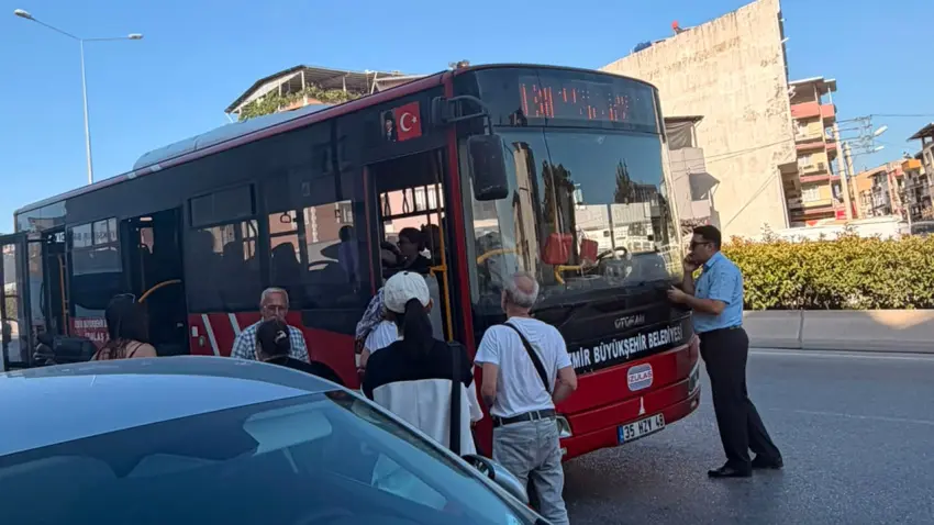 İzmir haber: Seyir halindeki otobüste ayakta bulunan yaşlı kadın düşerek yaralandı haberinin görseli