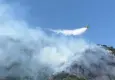 Narlıdere'de orman yangınına havadan ve karadan müdahale