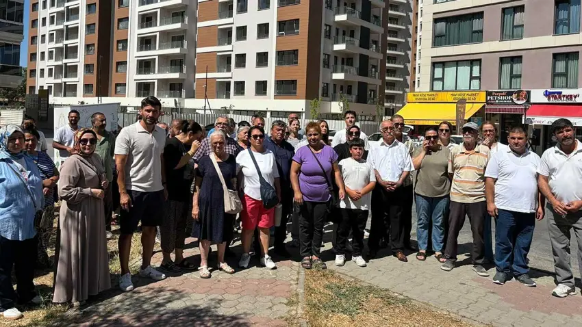 Örnekköy'de hak sahiplerinden anahtarlı protesto haberinin görseli