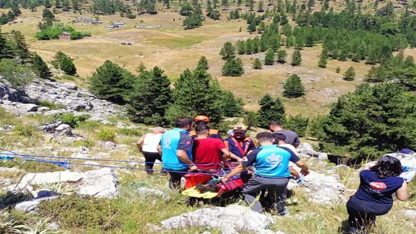 Kekik toplama çıktı, kayalıklardan düştü haberinin görseli