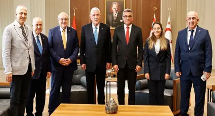 KKTC Cumhurbaşkanı Erhürman, Dervişoğlu'nu kabul etti