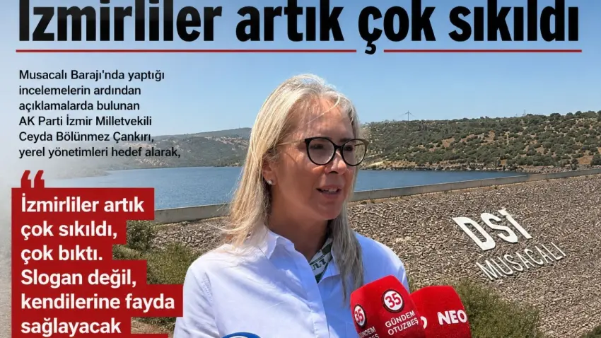 Musacalı’da Çankırı’dan yerel yönetime hizmet eleştirisi: İzmirliler artık çok sıkıldı haberinin görseli
