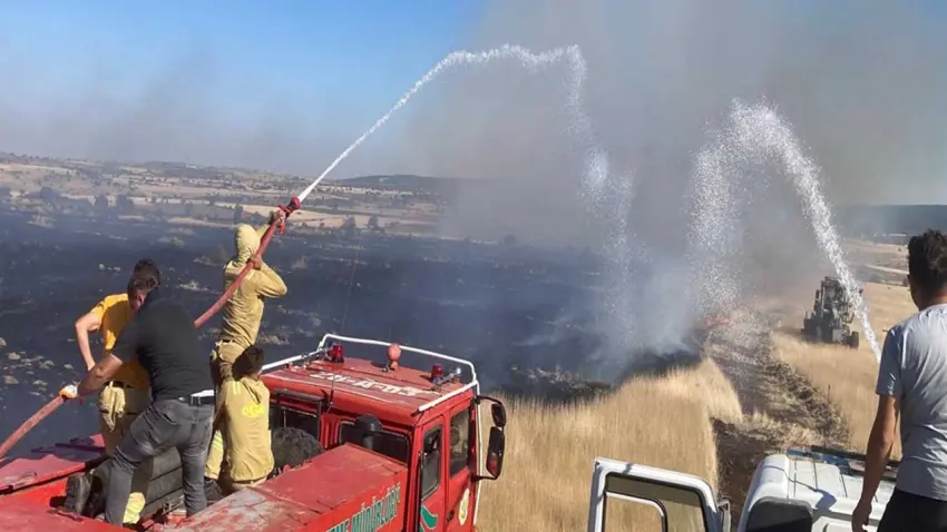 Eskişehir’de anız yangını haberinin görseli
