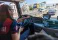 İzmir İtfaiyesi'nin ilk ve tek kadın şoförü görev başında