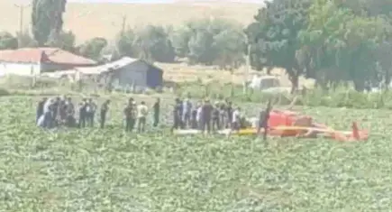 Ankara'da eğitim helikopteri düştü!