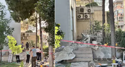 İzmir'de 3 kardeş işçinin yaralandığı iskele kazası kamerada
