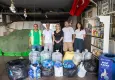 ‘Mavi Kapak’ kampanyasına muhtarlardan 550 kilogramlık destek