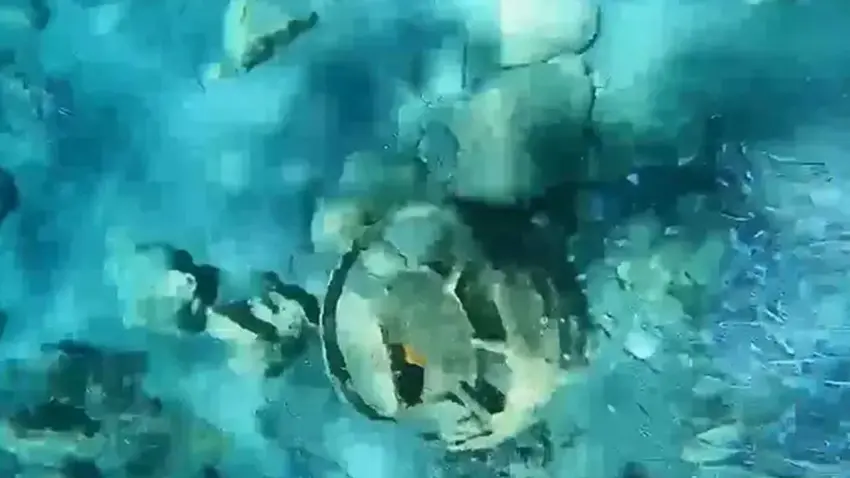 Muğla'da denizin dibindeki mayın imha edildi haberinin görseli