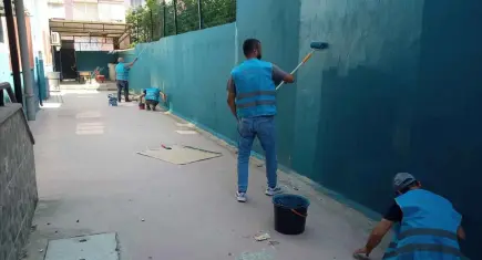 Ödemiş'te hükümlü ve yükümlüler okulları yeni döneme hazırlıyor