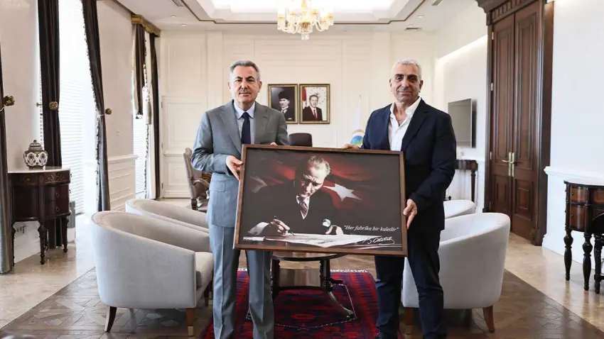 Hakan Ürün’den Vali Elban ve Norm Holding Başkanı Uysal’a ziyaret haberinin görseli