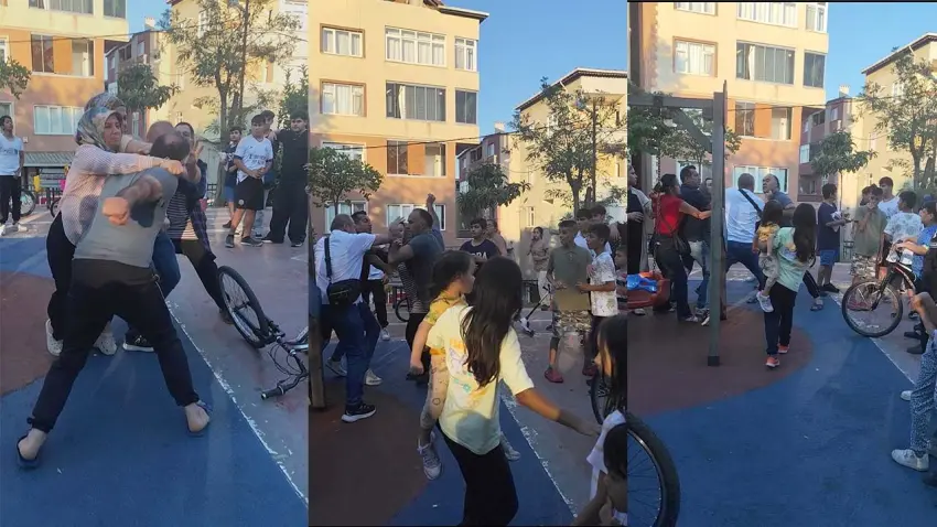Parkta ‘kızıma tokat attın’ kavgası! Kadınlar tartıştı, eşler birbirine girdi haberinin görseli