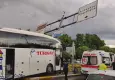 Eyüpsultan'da kaza: Yolcu otobüsü otomobile çarptı! 2'si ağır 30 yaralı