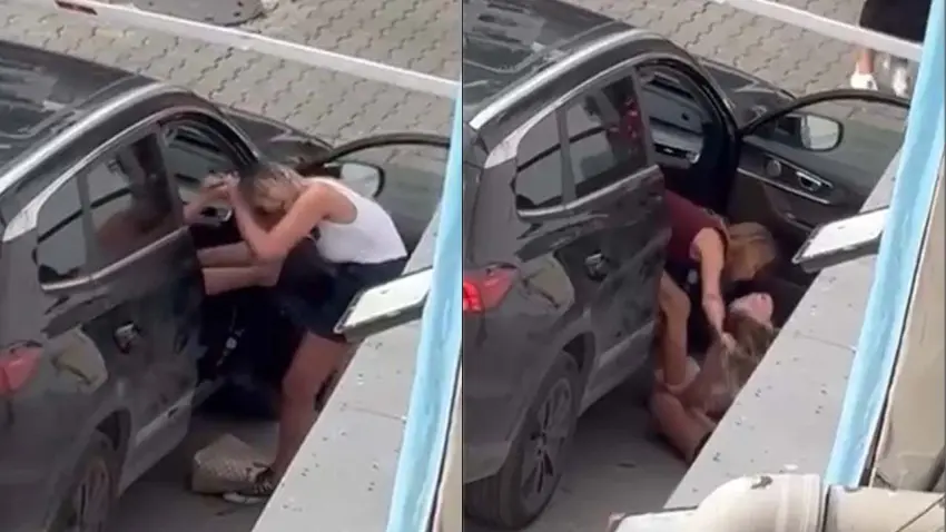 Kadıköy’de saç saça kavga: Otopark çıkışında kadınlar birbirine girdi! haberinin görseli