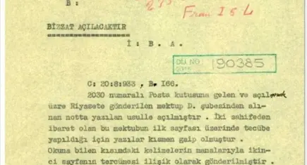 MİT'ten 91 yıllık gizli şifre formülü: Tarihi belge ilk kez paylaşıldı