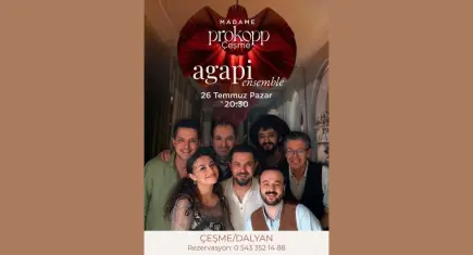 Agapi Ensemble, 26 Temmuz’da Çeşme’de sahne alacak
