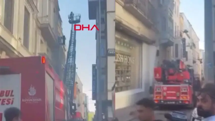 İstiklal Caddesi'ndeki AVM'de yangın paniği haberinin görseli