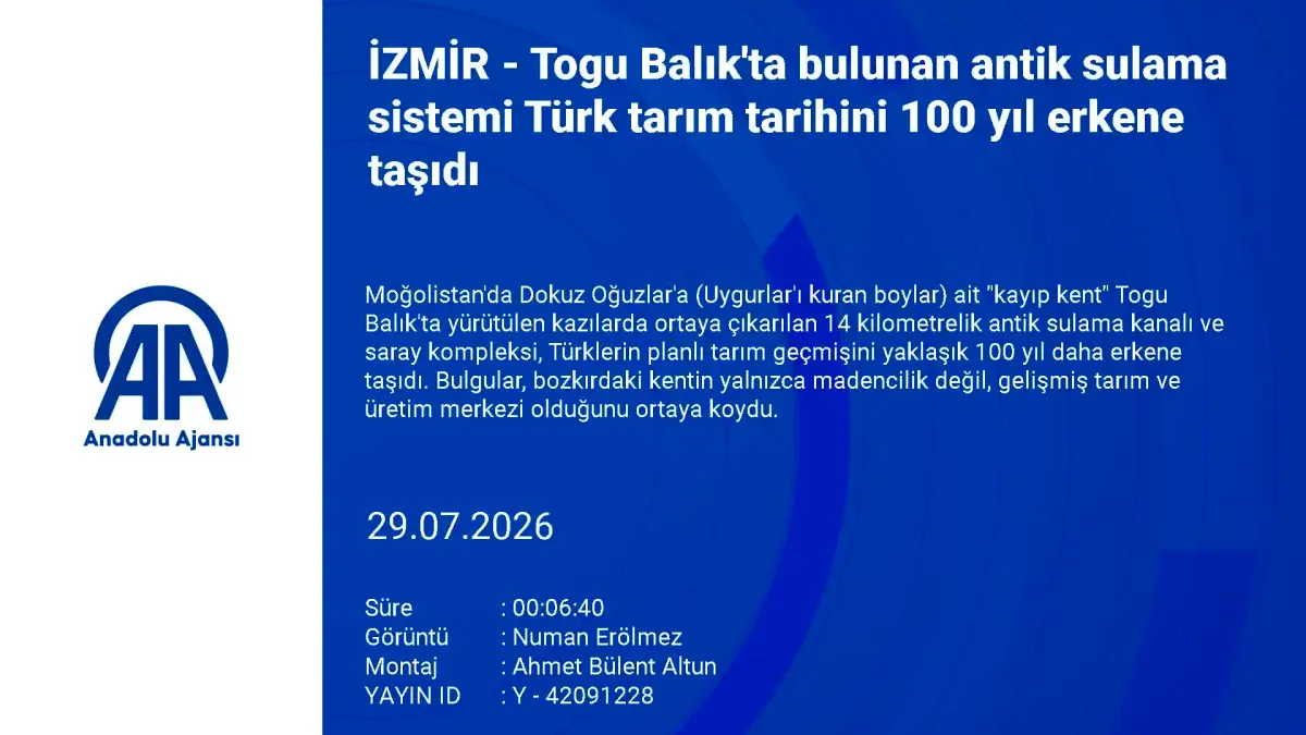 Togu Balık kazılarında tarihi keşif görseli