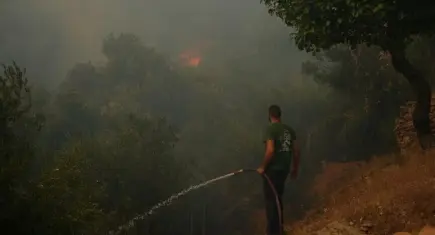 Atina yakınlarında orman yangını: Tahliye hazırlıkları başladı