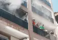 Bayraklı’daki yangında 10 kişi itfaiye ekiplerince kurtarıldı
