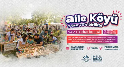 Karabağlar'da "Aile Köyü 7'den 70'e Birlikte" etkinliği Peker Mahallesi'nde