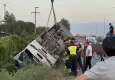 Halk otobüsü devrildi: 21 yaralı