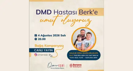 Başkan Eşki’den DMD hastası Berk için yardım yayınına davet