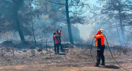 BUCAKUT yangınlarla mücadelede görev başında
