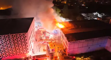 Bursa'da korkutan yangın! Yumurta işletmesi alevlere teslim oldu