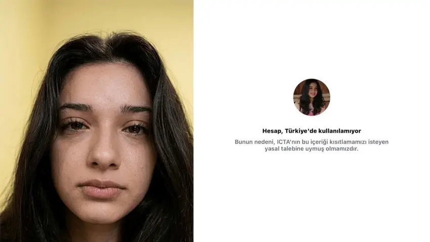 Kübra Süzgün'ün Instagram hesabına erişim engeli getirildi haberinin görseli