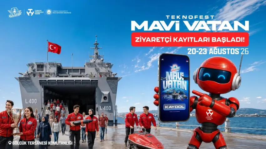 TEKNOFEST Mavi Vatan için ziyaretçi kayıtları başladı: TEKNOFEST ziyaretçi başvurusu nasıl yapılır? haberinin görseli