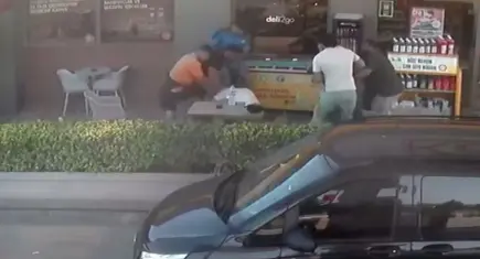 Başpehlivan Serhat Elvan’a akaryakıt istasyonunda saldırı iddiası: O anlar kamerada