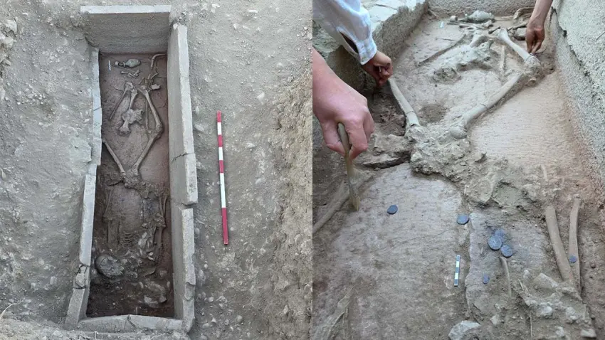 Aspendos Antik Kenti’nde tarihi keşif: 2 bin 400 yıllık güreşçi mezarı bulundu haberinin görseli