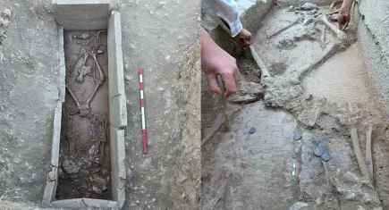 Aspendos Antik Kenti’nde tarihi keşif: 2 bin 400 yıllık güreşçi mezarı bulundu
