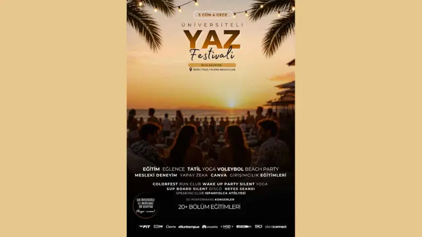Üniversiteli Yaz Festivali Foça'da başlıyor haberinin görseli
