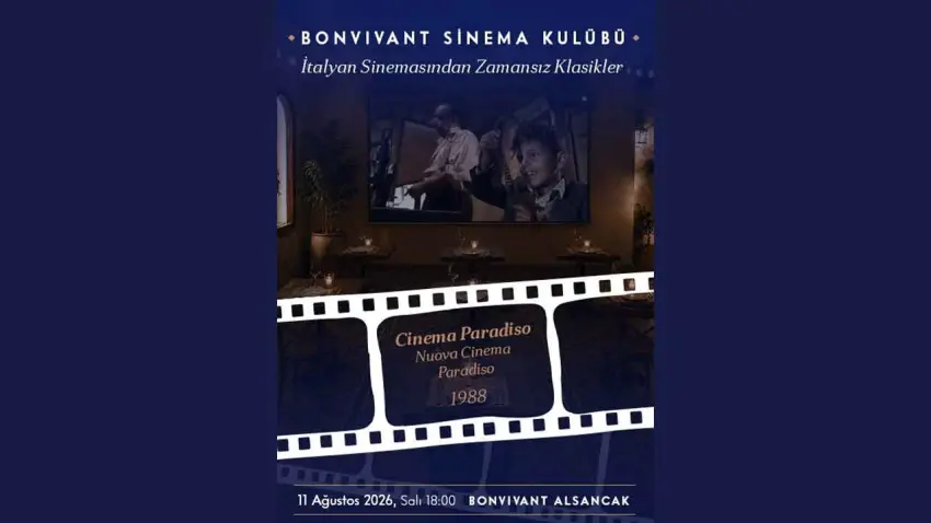 BonVivant Sinema Kulübü'nde "Cinema Paradiso" gösterimi haberinin görseli