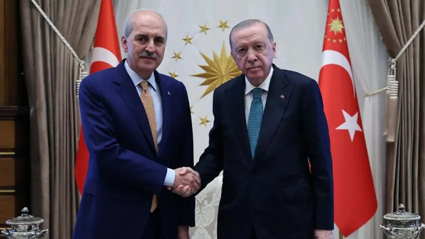 Cumhurbaşkanı Erdoğan, Kurtulmuş ile görüştü haberinin görseli