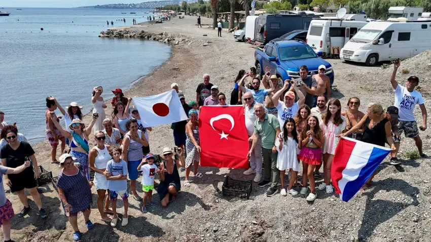 Akarca’da deniz için anlamlı buluşma haberinin görseli