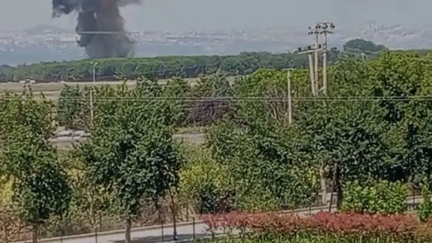 Yalova’da askeri eğitim uçağı düştü haberinin görseli