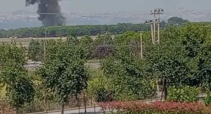 Yalova’da askeri eğitim uçağı düştü