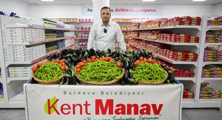 Bornova’da tarladan Kent Market’e uzanan dayanışma
