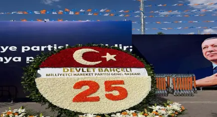 Bahçeli'den AK Parti'nin 25'inci yılına özel çelenk