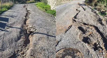 Karaburun’da 3 yıldır onarılmayan yol tepki çekiyor