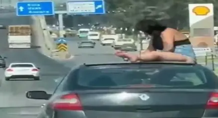 Akan trafikte tehlikeli yolculuk soruşturmayla bitti: Sürücü ve yolcu gözaltında