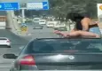 Akan trafikte tehlikeli yolculuk soruşturmayla bitti: Sürücü ve yolcu gözaltında