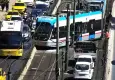 İstanbul'da tramvay raydan çıktı