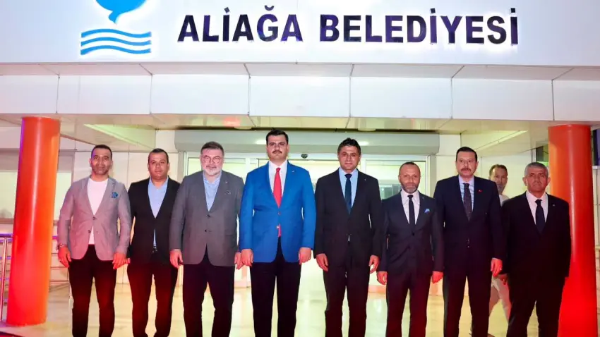 Cumhur İttifakı temsilcilerinden Aliağa Belediyesi’ne ziyaret