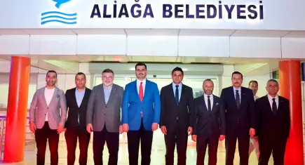 Cumhur İttifakı temsilcilerinden Aliağa Belediyesi’ne ziyaret