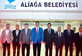 Cumhur İttifakı temsilcilerinden Aliağa Belediyesi’ne ziyaret