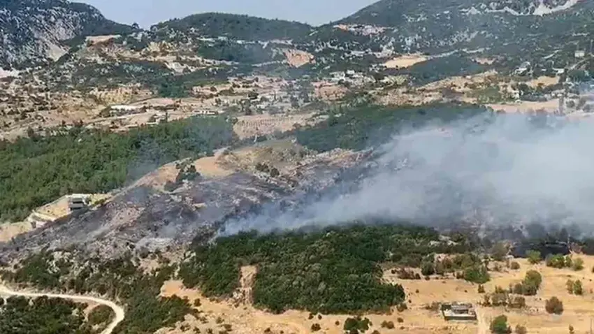 Kaş’ta çıkan orman yangını kontrol altına alındı haberinin görseli